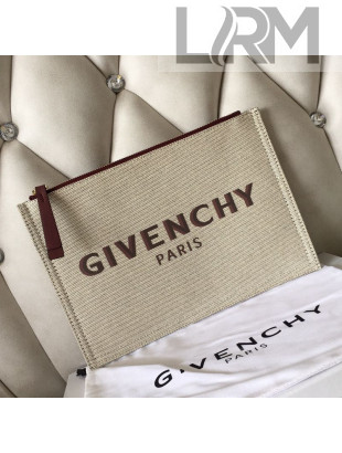 Givenchy Paris Canvas Medium Pouch Black 18 2021