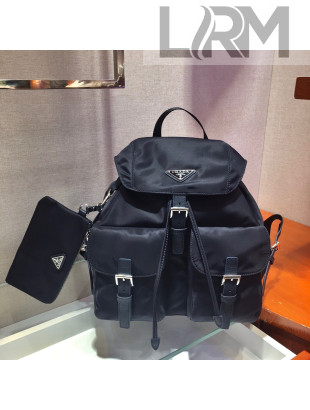 Prada Medium Nylon Backpack 1BZ063 Black 2021
