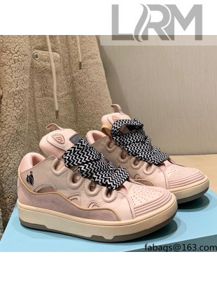 Lanvin Curb Zigzag-laces Sneakers Light Pink 2021 