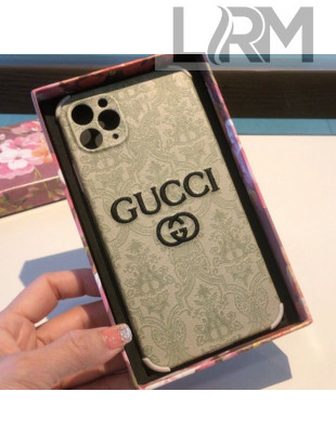 Gucci Embroidered iPhone Case Green 2021