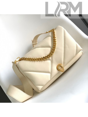 Bvlgari Serpenti Cabochon Large Crossbody Bag White/Gold 2021 08