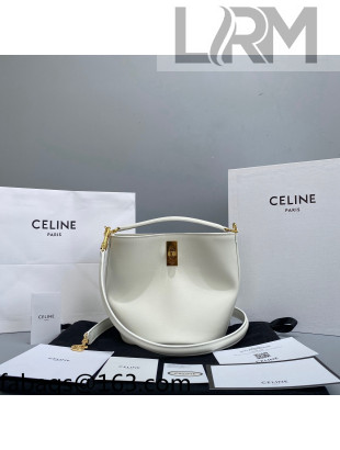 Celine Teen Bucket Bag 16 in Smooth Calfskin White 2021