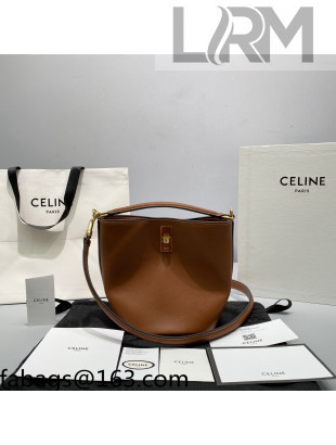 Celine Teen Bucket Bag 16 in Smooth Calfskin Brown 2021