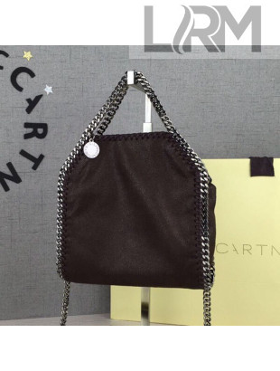 Stella McCartney Tiny Falabella Tote Bag 18cm Dark Brown/Silver 2020