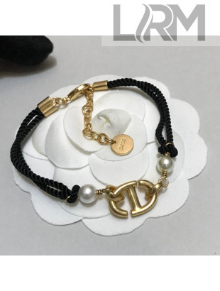 Dior CD Navy Bracelet Black 2021 100847