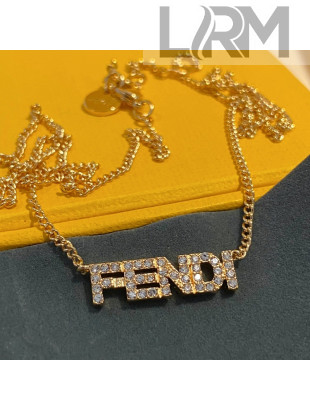 Fendi Logo Necklace 2021 082575