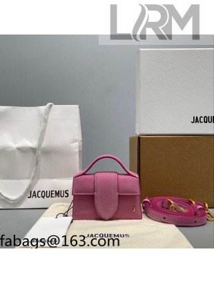 Jacquemus Le Bambino Suede Mini Bag Pink 2021