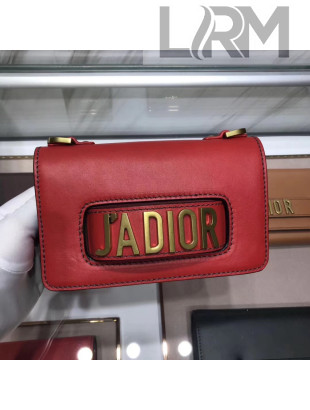 Dior Mini J'adior Flap Bag In Calfskin Red 2018