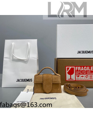 Jacquemus Le Bambino Suede Mini Bag Brown 2021