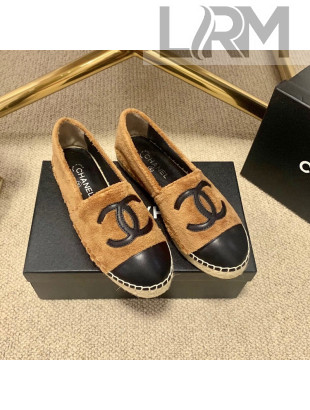 Chanel Shearling Espadrilles Brown 2021 1122109