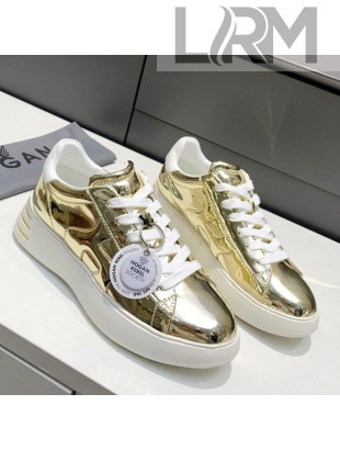 Hogan Gold Calfskin Sneakers 2021 12