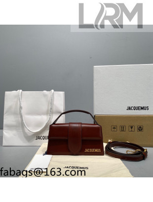 Jacquemus Le Bambino Leather Small Crossbody Bag Chocolate Brown 2021