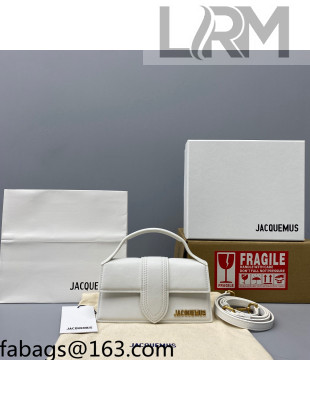 Jacquemus Le Bambino Leather Small Crossbody Bag White 2021