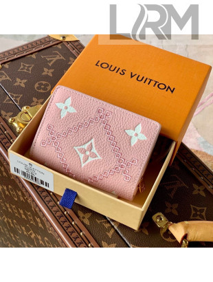 Louis Vuitton Cléa Wallet in Embroidered Quilted Leather M81212 Pink 2022