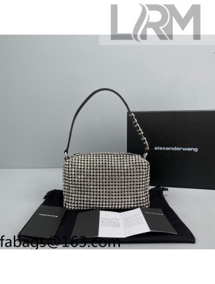 Alexander Wang Crystal Mini Top Handle Bag Black 2021 3049