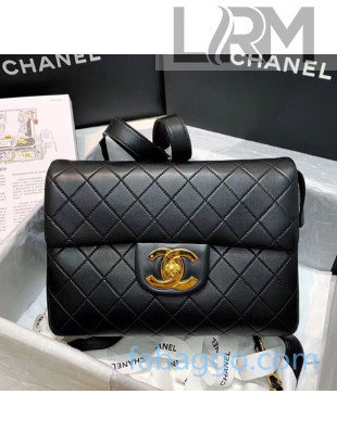 Chanel Vintage Quilted Leather Backpack Black 2020
