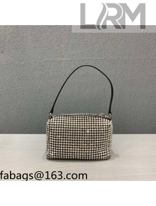 Alexander Wang Crystal Mini Top Handle Bag Black 2021 3026