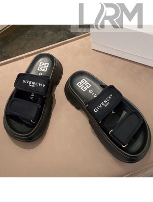 Givenchy Spectre Lettering Mules Sandals Black 06 2021