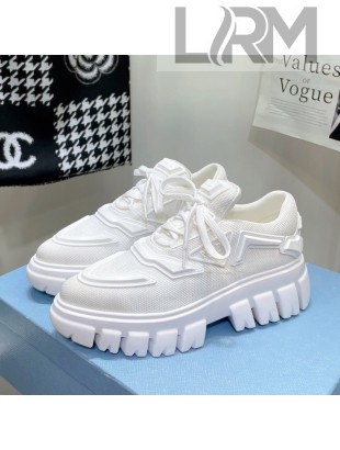 Prada Fabric Sneakers White 2021 112401
