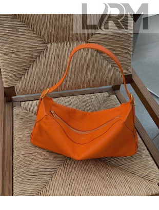 Celine Medium Romy Hobo Bag in Supple Calfskin Pop Orange 2021