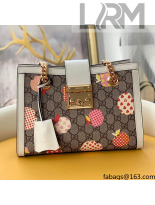 Gucci Les Pommes Padlock Small Shoulder Bag 498156 Beige/Pink 2021