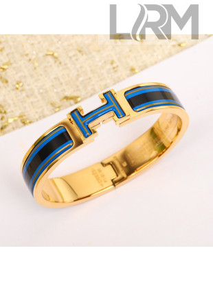 Hermes Clic Bracelet HB012007 Blue/Black 2022