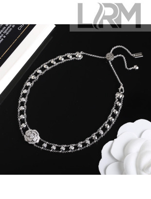 Chanel Crystal Camellia Necklace CHB220120015 Silver 2022