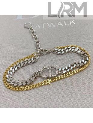 Dior Chain CD Star Bracelet Gold/Silver 2020