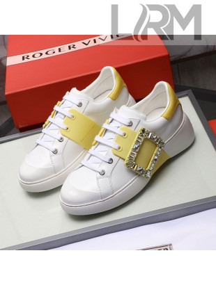 Roger Vivier Crystal Buckle Sneakers Yellow 2020