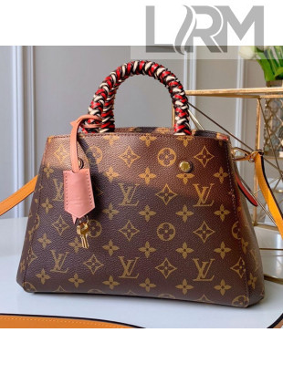 Louis Vuitton Monogram Canvas Montaigne BB Braided Top Handle Bag M44671 2019