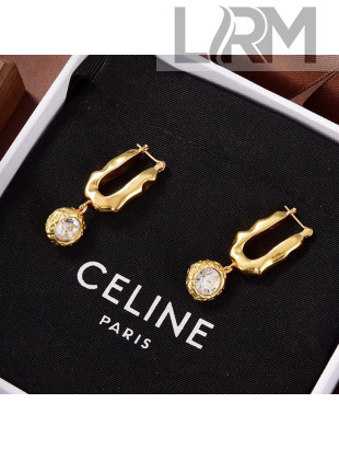 Celine Crystal Earrings CE2212117 Gold 2022