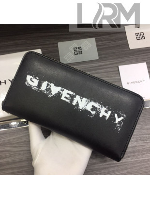 Givenchy Zip Long Wallet Black 2021 01