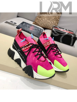 Versace Squalo Knit Sneakers Pink 06 2021