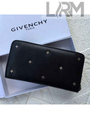 Givenchy Zip Long Wallet Black 2021 09