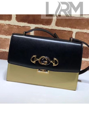 Gucci Zumi Smooth Leather Small Shoulder Bag 576388 Beige 2019