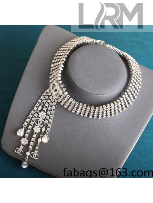 Chanel Crystal Tassel Necklace 2021 17