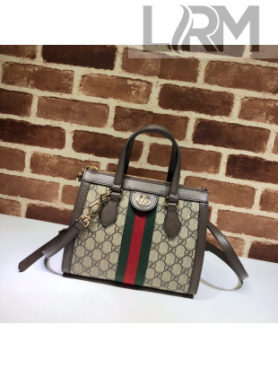 Gucci Ophidia Small GG Canvas Tote Bag 547551 Beige/Brown 2022