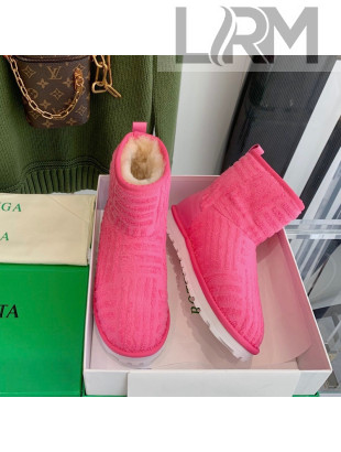 Bottega Veneta Sponge Ankle Boots Pink 2021 112214