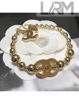 Chanel Chain Bracelet Gold 2021 04