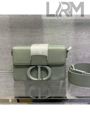 Dior 30 Montaigne Mini Box Bag in Green Ultramatte Grained Calfskin 2020