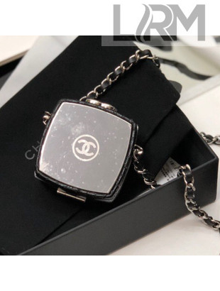 Chanel Patent Goatskin Clutch Evening Bag AP2425 Silver/Black 2021