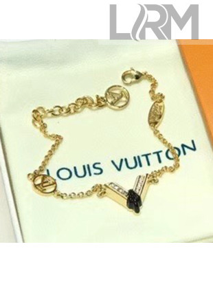 Louis Vuitton Black V Bracelet 02 2020