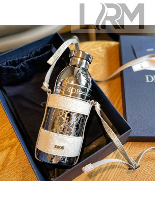 Dior Aqua Bottle 500ml with Shoulder Strap White/Silver 2022