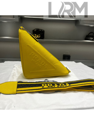 Prada Saffiano Triangle Bag 2VH155 Yellow 2022