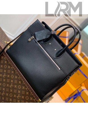 Louis Vuitton Cabas Business bag Black Taurillon Leather M55732 2021