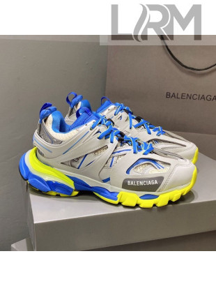 Balenciaga Track 3.0 Tess Trainer Sneakers Grey/Blue/Yellow 2020 (For Women and Men)