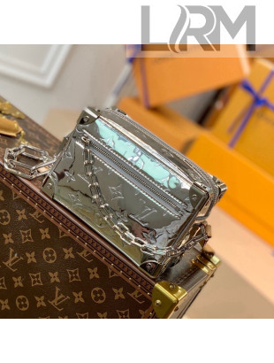 Louis Vuitton Men's Mini Soft Trunk Box Bag in Silver Monogram Mirror Canvas M68906 2021