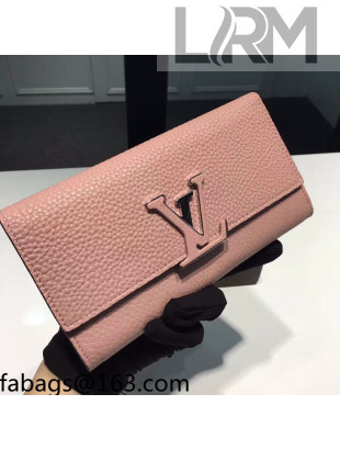 Louis Vuitton Capucines Long Wallet Taurillon Leather M61251 Light Pink 2021 