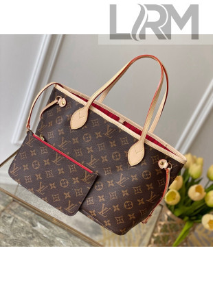 Louis Vuitton Neverfull PM Tote Bag M41000 Monogram Canvas/Red 2022 48