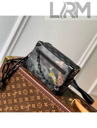 Louis Vuitton Men's Mini Soft Trunk Bag in Stamps Damier Graphite Canvas N45278 2022